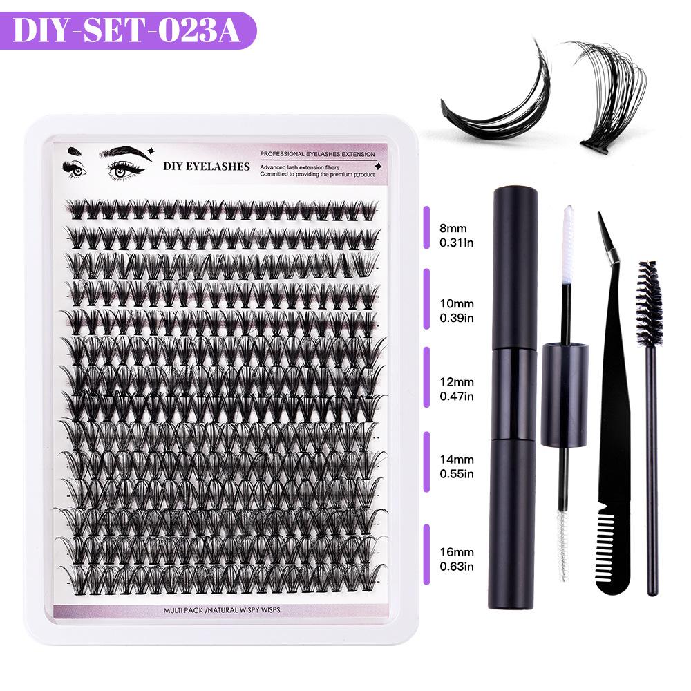 Diy Segmented False Eyelash Set 280 Clusters Large Capacity Dense D Song 30P Single Cluster Of Eyelashes