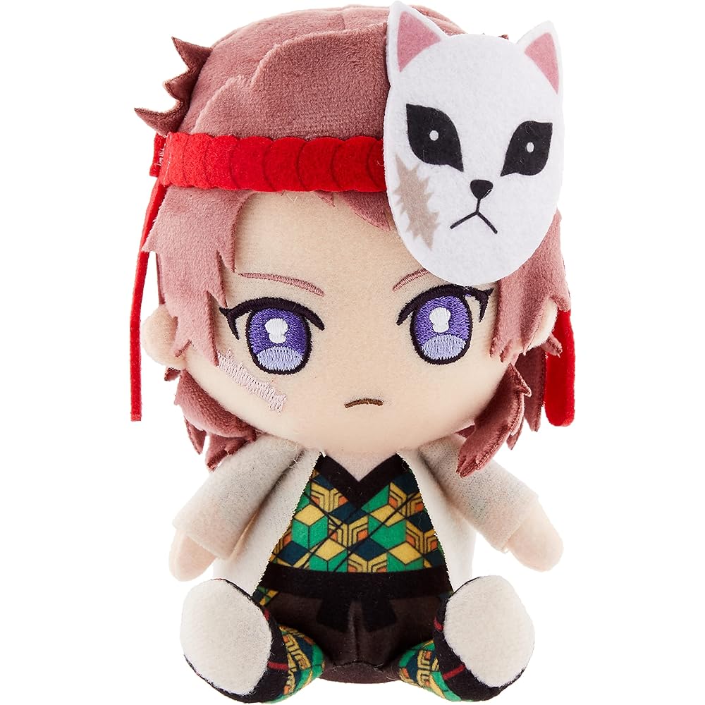 Bandai Demon Slayer Sabito Chibi Plush Toy Sitting Height 15cm