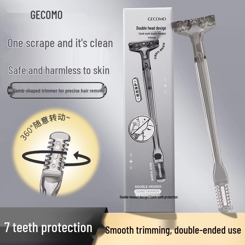 GECOMO Dual-Headed Nose & Mouth Hair Trimmer Razor