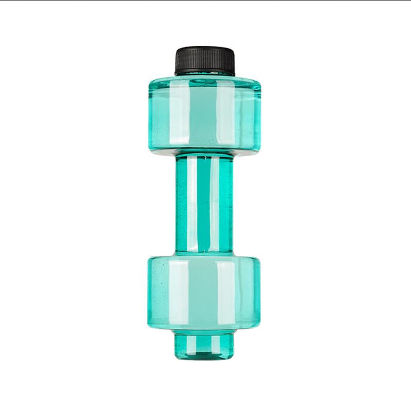 Leakproof Dumbbell Water Cup Dual Purpose 550ml Dumbbell Water Bottle Portable Creative Sports Water Cup Gym