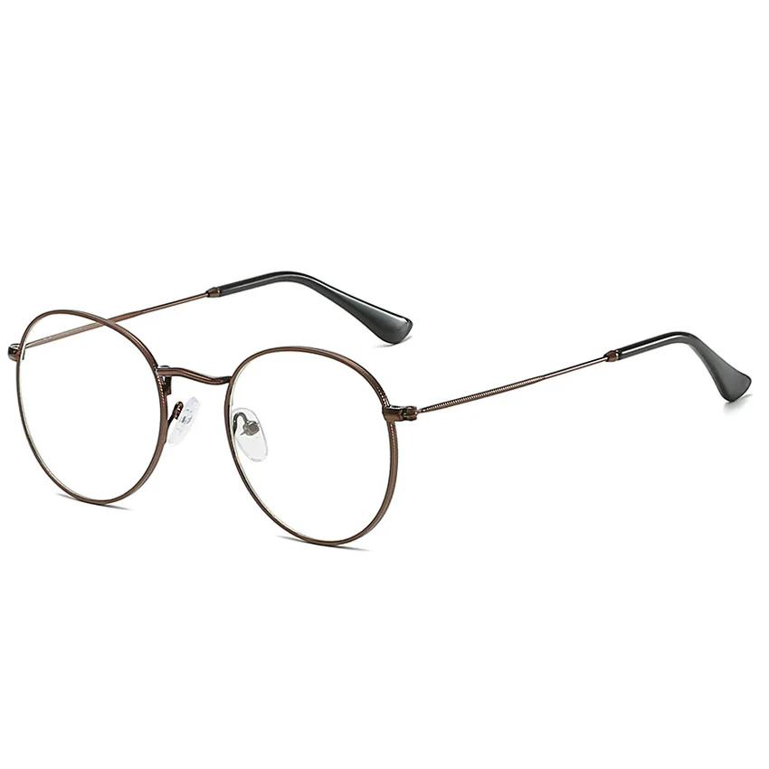 

Vintage Round Glasses Clear Lens Fashion Gold Metal Frame Eyewear Optical Men Women Eyeglass Frame Fake Glasses