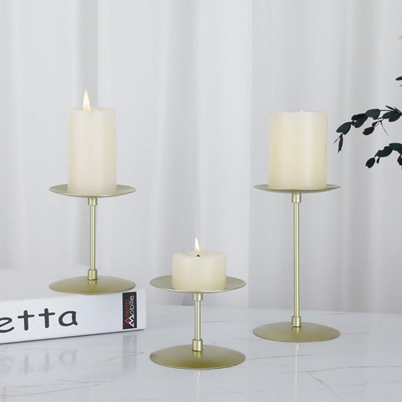 Golden Votives Candle Holders Table Decorations Candle Holders Stand for Parties and Dinners Table Holders