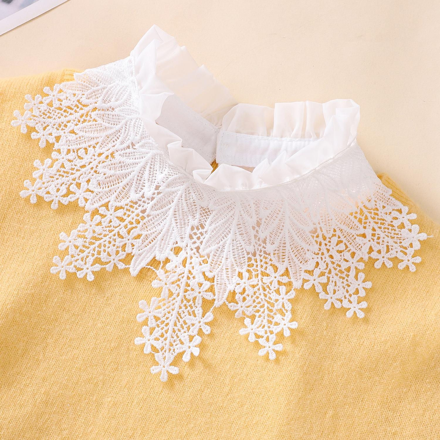 

1 новый продукт кружевной съемный воротник для женских рубашек, декоративный воротник, воротник-стойка, милый воротник-стойка съемный