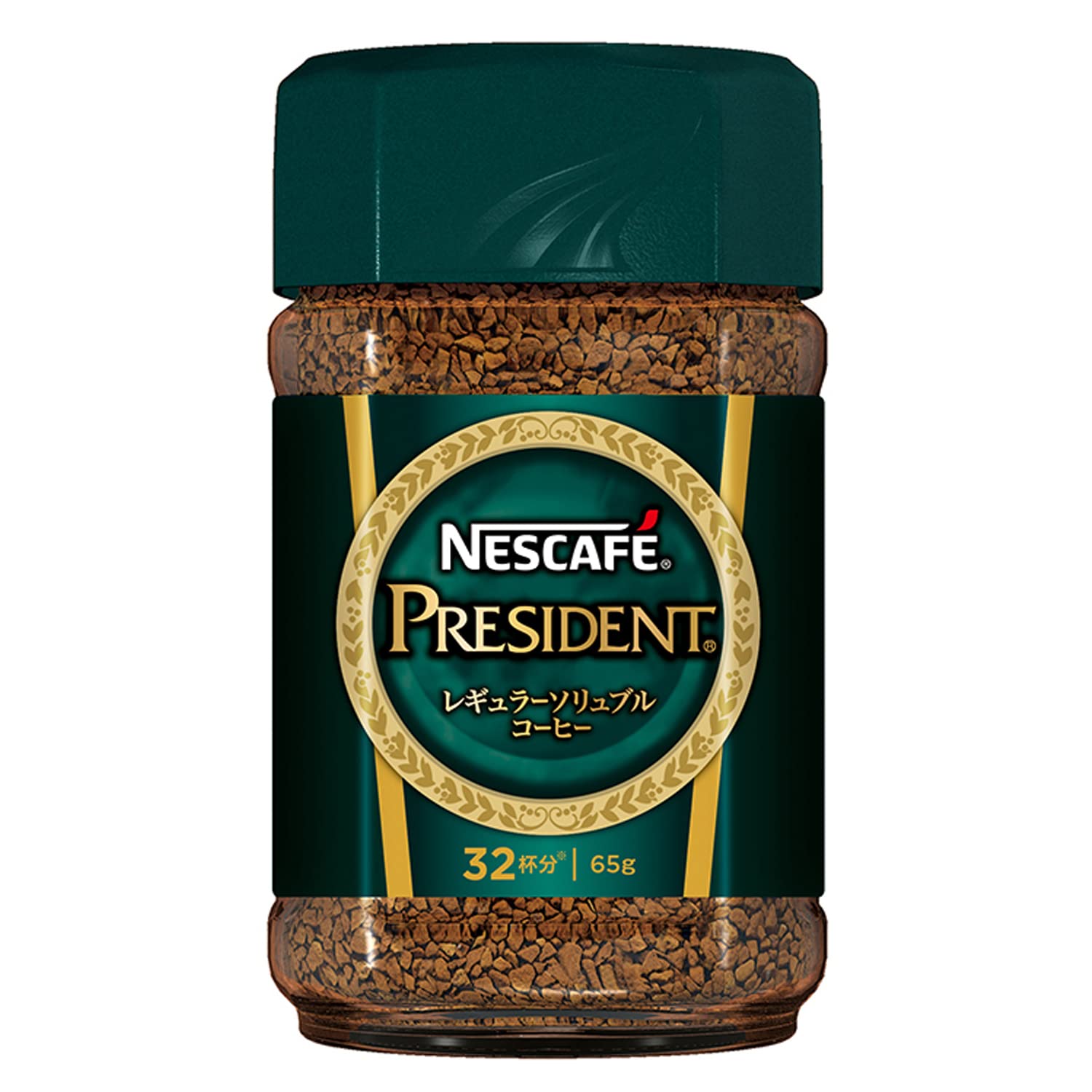 

Кава Nescafe President звичайна розчинна 65г (32 чашки), пляшка,