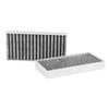 Akozon 2 Air Filters Fit Car Cabin Activated Carbon Cloth 55111302AA, 68233626AA Jeep Wrangler 3.6L 2.8 3.8 3.6 V6