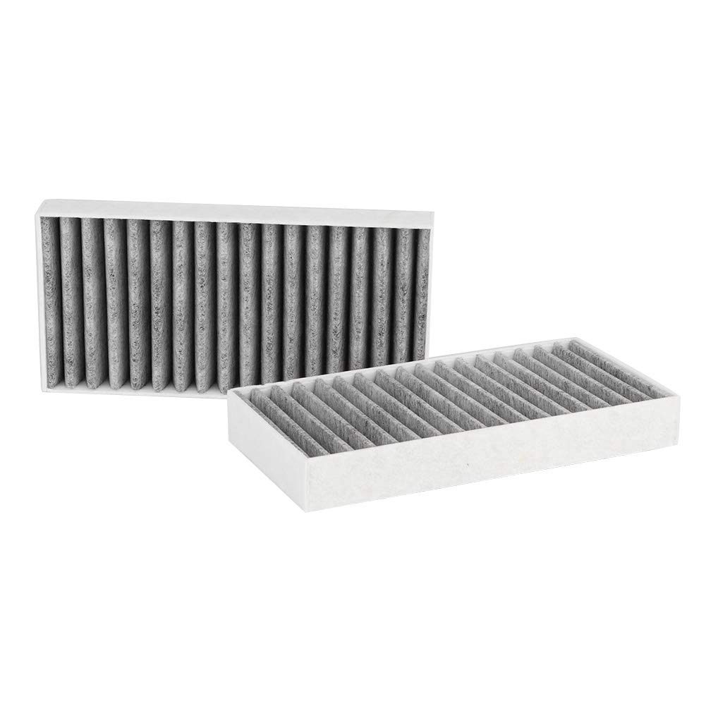 Akozon 2 Air Filters Fit Car Cabin Activated Carbon Cloth 55111302AA, 68233626AA Jeep Wrangler 3.6L 2.8 3.8 3.6 V6