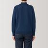 MUJI Washable Wool Smoky Size S Women's High-Gauge High-Neck Sweater, BA1OYA4A, Blue,