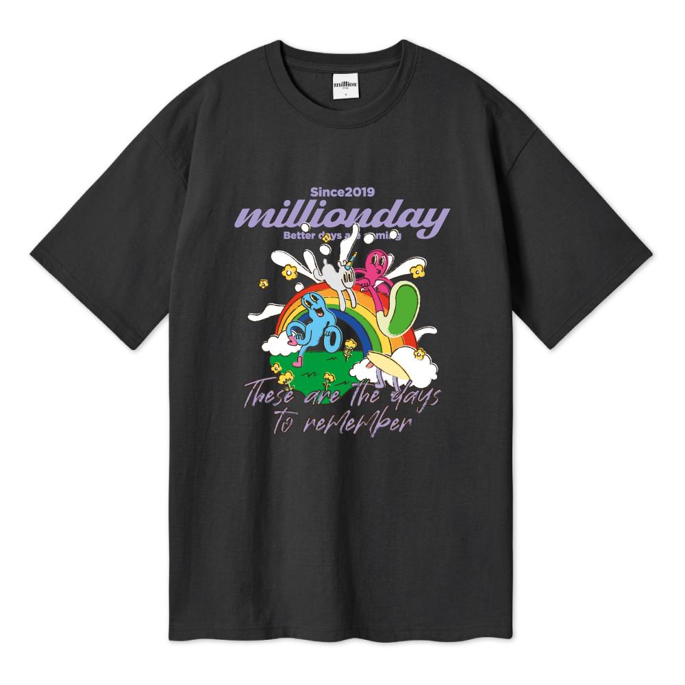 Million Day Million Friends Over T-Shirt (A Type) Gray/M