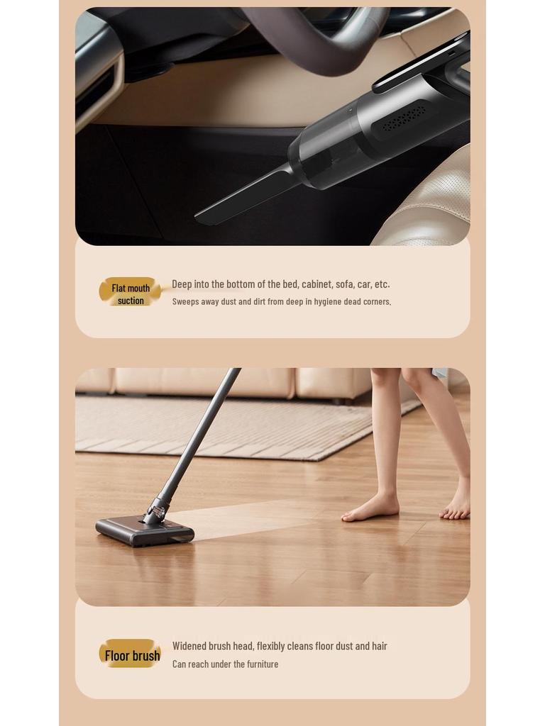 Wireless Multi-functional Vacuum Cleaner: High Suction, Home Use, Portable Handheld, Integrated Vacuum & Mopping, Indoor Dust Collector.