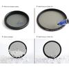KANI 55mm PL Filter Premium LR MC CPL Ultra Slim Thin Frame Circular Polarizing Filter with Low and Nano Coating Reflection, Water-Repellent,