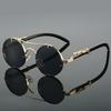 Steampunk Style Metal Sunglasses for Men with Cheetah Legs Women Luxury Brand UV400 Eye Protection Sunglasses Vintage Shades