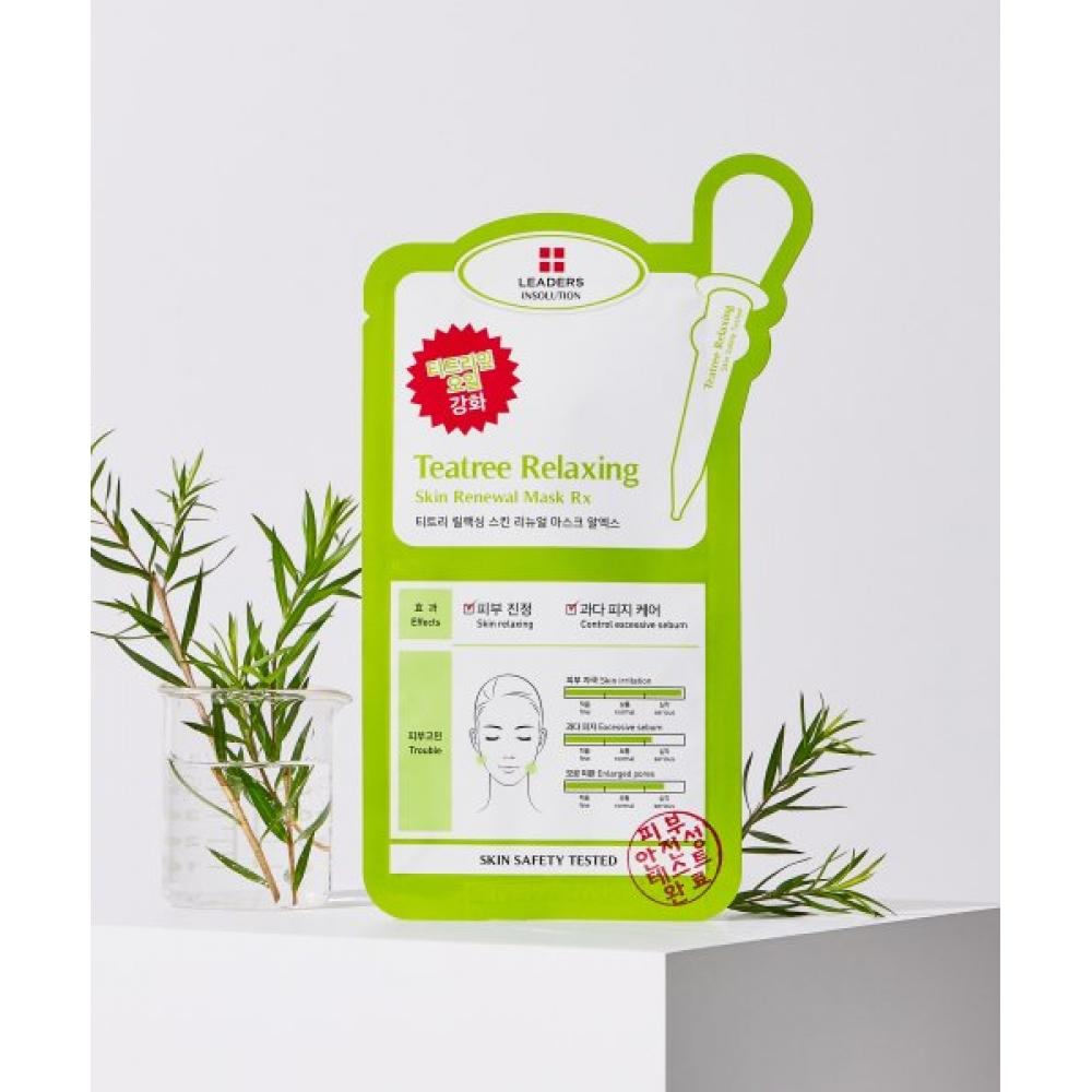 Leaders Cosmetics Insolution Tea Tree Relaxing Skin Renewal Mask Rx 10 Sheets NONE