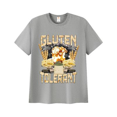 Gluten Tolerant Funny Gift for Gluten Intolerant T-shirt Men Women Vintage Oversized T Shirt Casual O-Neck T Shirts