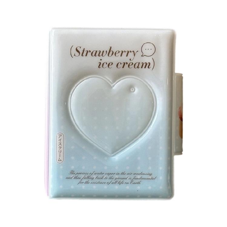 Elegant 3Inch Photo Album Cartoon Pattern Design with 32 Pocket Mini Idol Photo Card Binder for Travel and Everyday Use