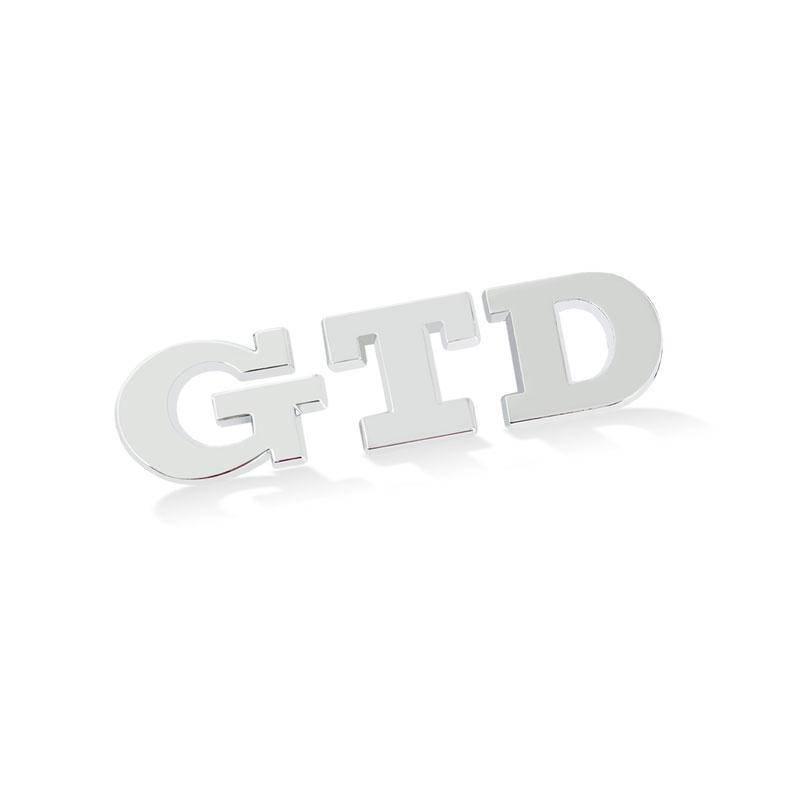 BRZ1 VOLKSWAGEN VW GTI İçin 3D Metal Araba Stickerı GTD Logosu Ön Izgara Rozeti Arka Bagaj Yazıları Amblemi Dekor İçin Golf MK2 MK3 im2