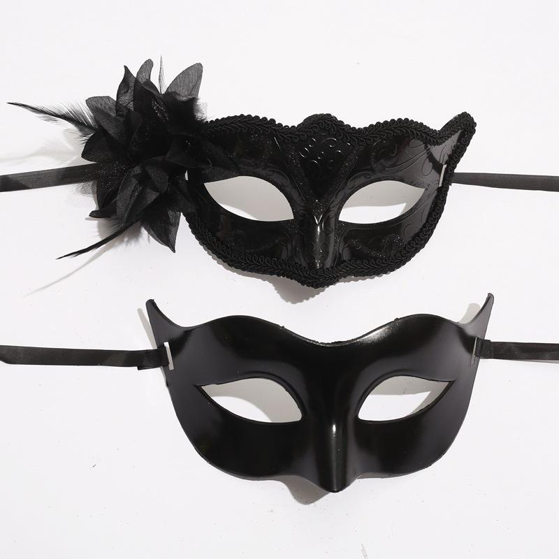 Venetian Half-Face Masquerade Couple Masks for Men and Women