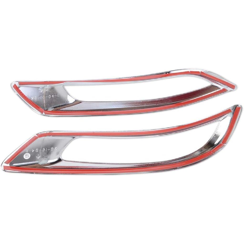 Kadore for Honda CR-V CRV EX EX-L Touring Hybrid 2020 2021 2022 Chrome Rear Fog Lights Lamps Cover Trim Bezel 2-pc