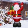 Christmas Decoration Glowing Snowman Santa Claus Inflatable Toy with LED Lights Outdoor Xmas Party Decor Christmas Decoration