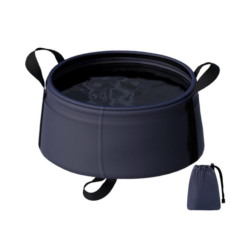 Portable Folding Sink Camping Travel Foldable Water Basin with Carrying Handle Suitable for Outdoor Activity