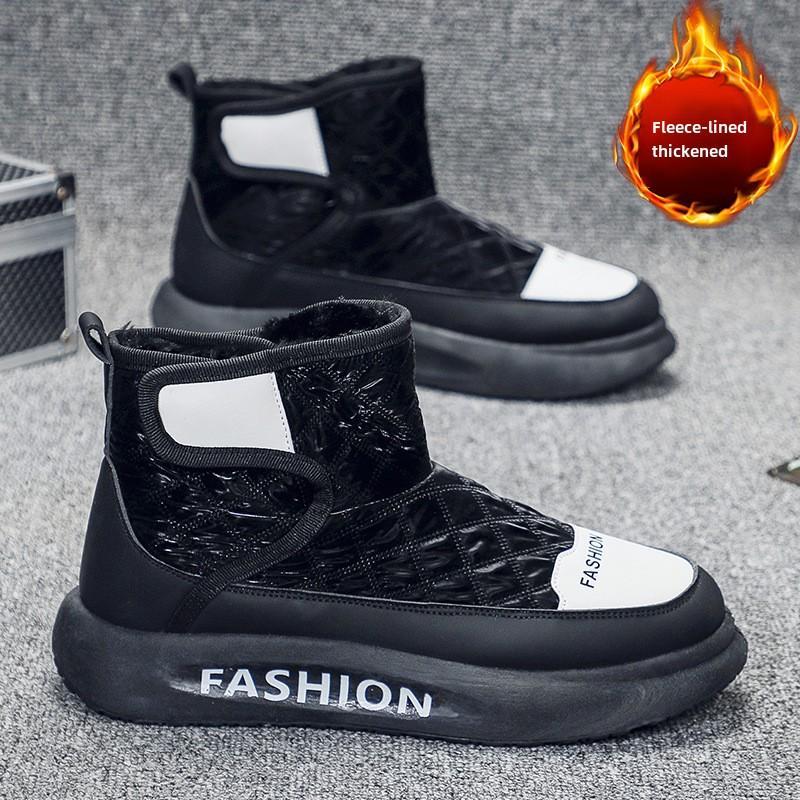 Men Boots Men's Winter Shoes Fashion Snow Boots Plus Size Winter Sneakers Ankle Men Shoes Winter Plush Ankle Boots Footwear