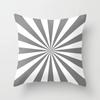 Modern Simple Gray Geometric Peach Leather Velvet Pillowcase Summer Sofa Home Office Cushion Pillowcase