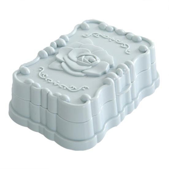 Soap Storage Dish Practical Dust-proof Rose Pattern Portable Soap Holder Storage Box for Travel Business Trip Home