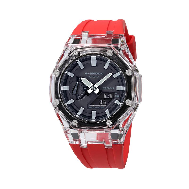 Casio Unisex Liquid Crystal/Analog Dual Display Series Black Watch GA-2100-1A(Watch4--)