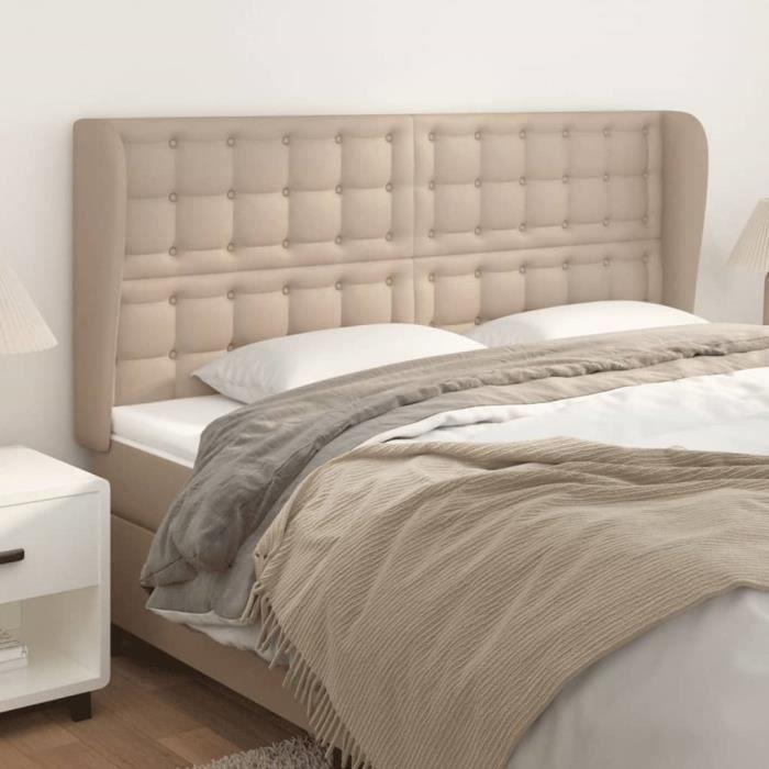 VidaXL Headboard with Ears Cappuccino 203x23x118-128 Cm3118069
