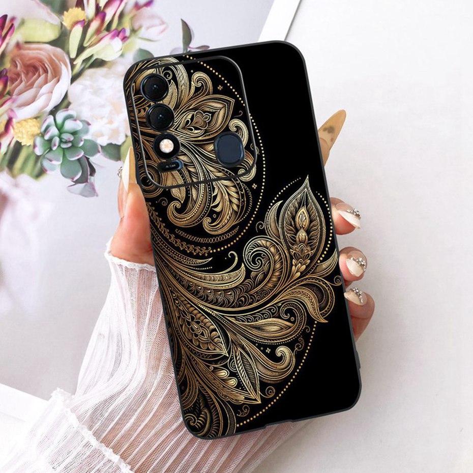 Fashion Cool Case For Tecno Spark 8 8T 8C Soft Black Silicone TPU Back Cover For Tecno Spark8 Spark8C Spark8T Phone Cases