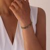 Adjustable Crystal Flower Bracelet Stainless Steel Stainless Steel Bracelet  Gift Giving