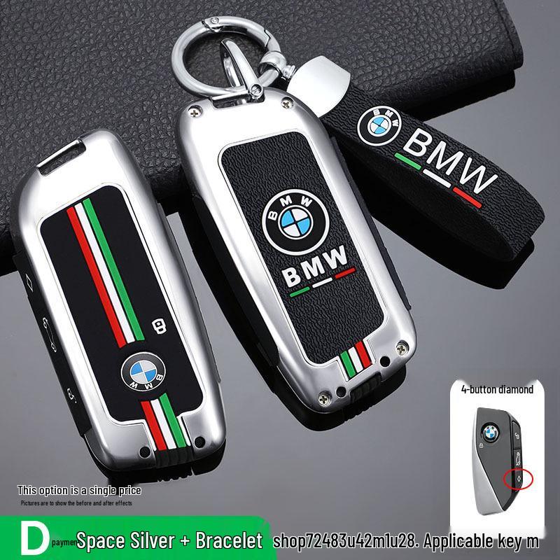 BMW Key Case for 2024 X5, X1, 7 Series, X7, X6, 5 Series, and 740: Stylish Buckle Design