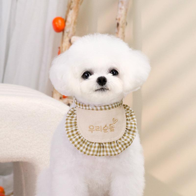 Pet Dog Bib Pet Scarf Dog Bandana Accessories Pet Dog Clothes25Korean Style Bibs