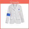Childrens Michael Jackson Costume With Striped Trousers And Gold Fabric For Stage Performance