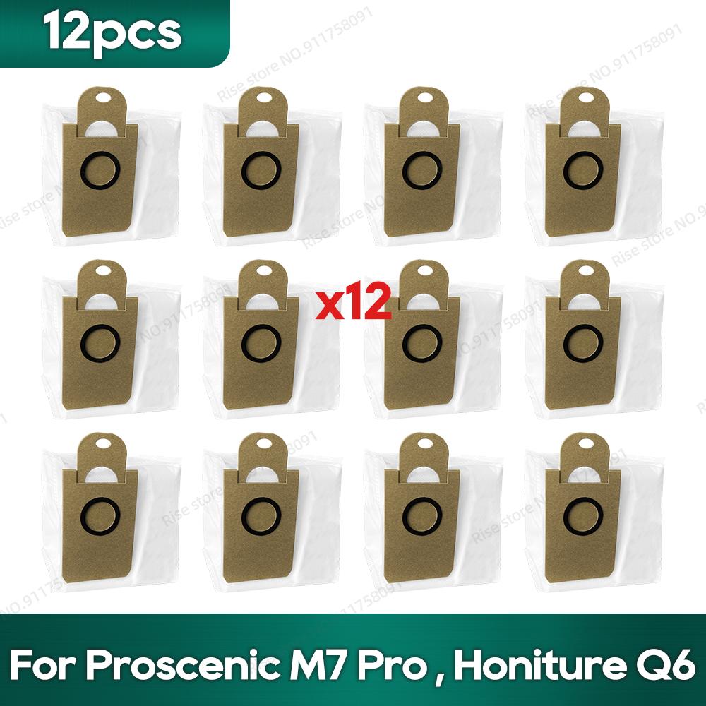 Kompatibel für Lenovo t1s Pro Proscenic M7 Pro, Honiture Q6 Zubehör Roboterstaubsauger Walzenbürste Hepa-Filter Wischtuch Staubbeutel Teile