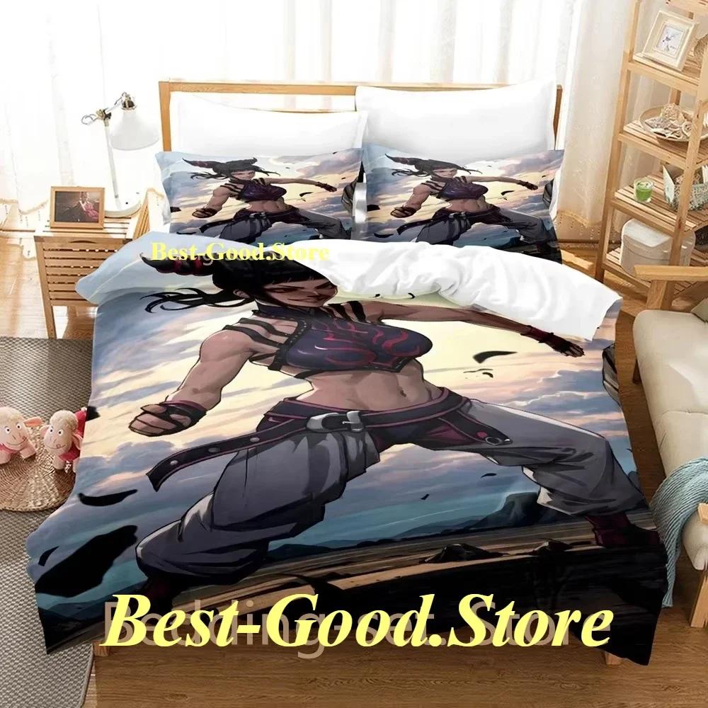 Hip Hop Game Juri Han Bedding Set Printed Bed Set With Pillowcase Bed Duvet Cover Soft Single Double Queen Super King Size