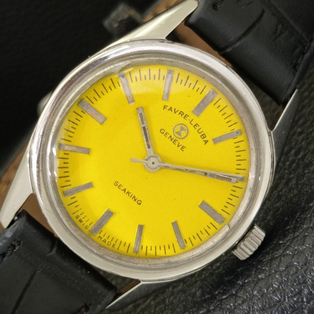 

ШВЕЙЦАРСКИЕ ВИНТАЖНЫЕ МУЖСКИЕ НАРУЧНЫЕ ЧАСЫ С РУЧНЫМ ЗАВОДОМ FAVRE LEUBA SEA KING С ПОДПИСНЫМ КОРПУСОМ a702020-5 R208-a702020