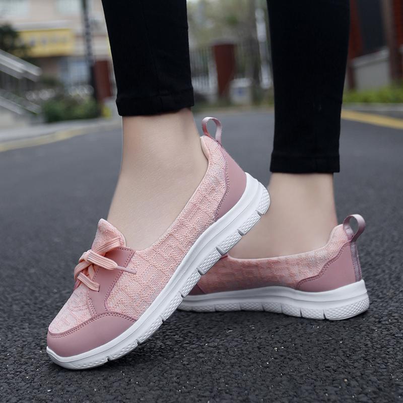 Women’s Summer Casual Outdoor School Student Shoes Lightweight Girls Sneakers Plus Size Slip on Shoes