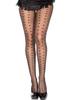 Fancy Tights Black Decoration Multiple Small Hearts Mh7162 Blk