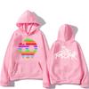The Living Tombstone Rainbow Skull Hoodie The Living Tombstone Skull Humorous Graphic Sweatshirts Unisex Long Sleeve Pullovers