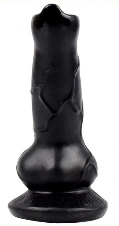 Dog Cock Dildo 12 X 4cm Black - Animalorny - Unusual Dildos