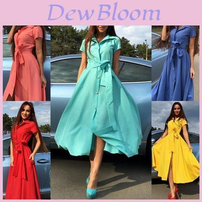 Elegante Vestido Largo Para Mujer Con Opciones Coloridas En Tejido de Mezcla de Algodón Para Verano