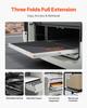 1 Pair 18-60 in Soft-Close Drawer Slides Ball Bearing Full Extension