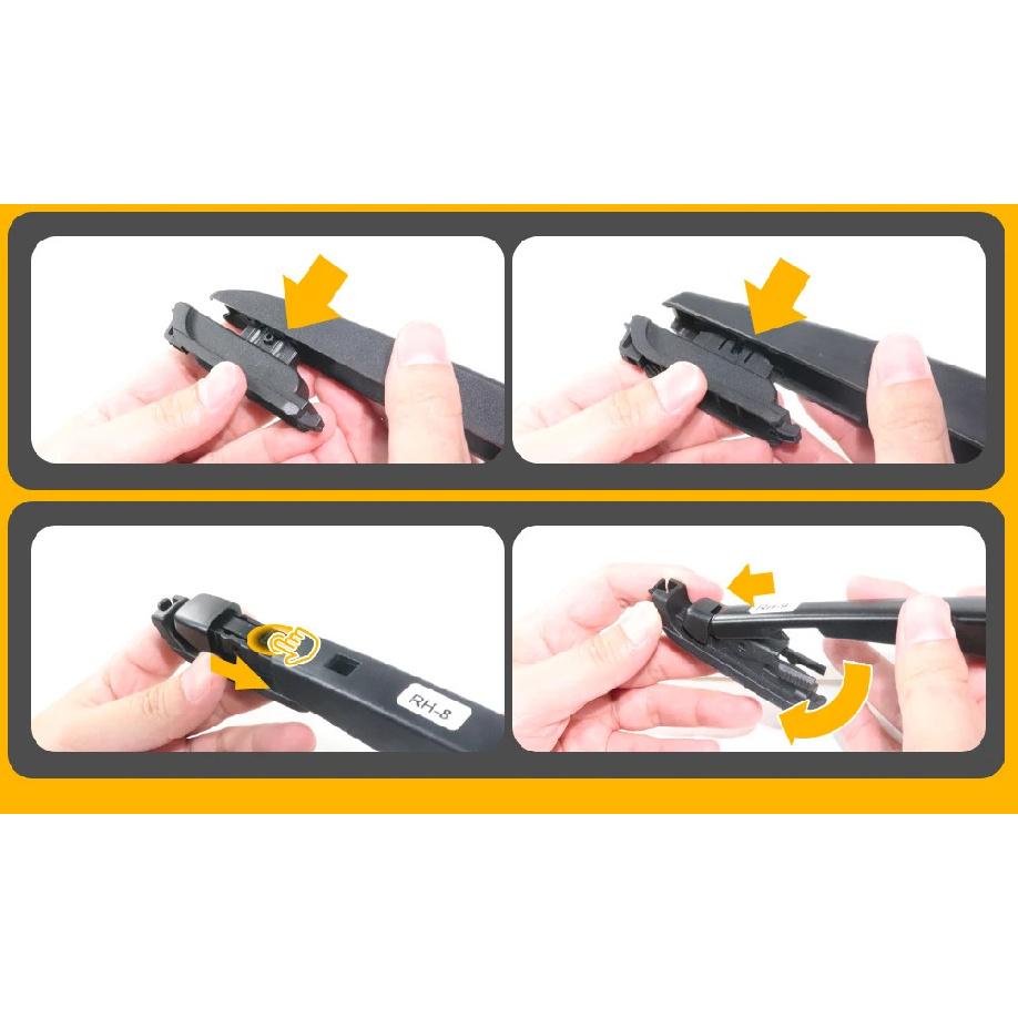 For Renault Megane 3 Grandtour 2008-2016 1set Front & Rear Windshield Wiper Blades Windscreen Wipers 2009 2010 2011 Accessories