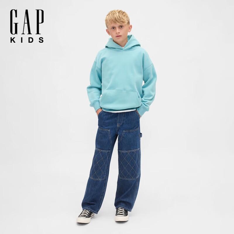 Gap Kids  Drop Shoulder Fleece Hooded Sweatshirt XL