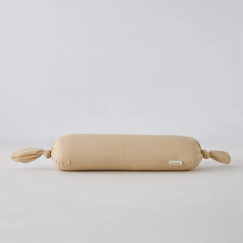 Однотонная длинная цилиндрическая наволочка 17x56 см моющаяся подголовник для спальни наволочка съемные рукава для подушки 17x56cm хаки 6264₽