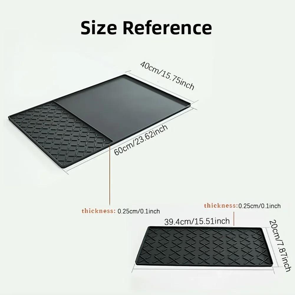 Food Safe Material Non Slip Mat Silicone Coffee Mat Non Slip Coffee Machine Mat Waterproof Silicone Mat For Kitchen China Mainland