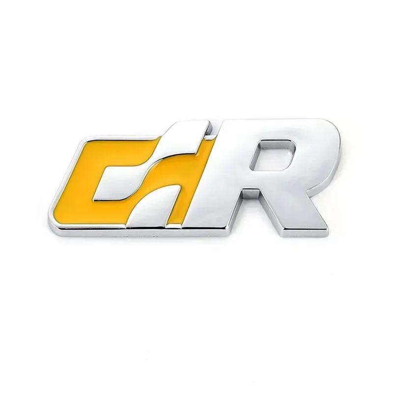 7x2.8cm Car Front Grille Emblem Rear Trunk Sticker for Volkswagen VW R SRacing Badge SR32 SR36 BORA GOLF JETTA MK4 PASSAT Polo ZK7