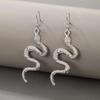 European & American Snake Shape Stud Earrings: Exaggerated Punk Style, Animal-Inspired, Light Luxury Accessory.