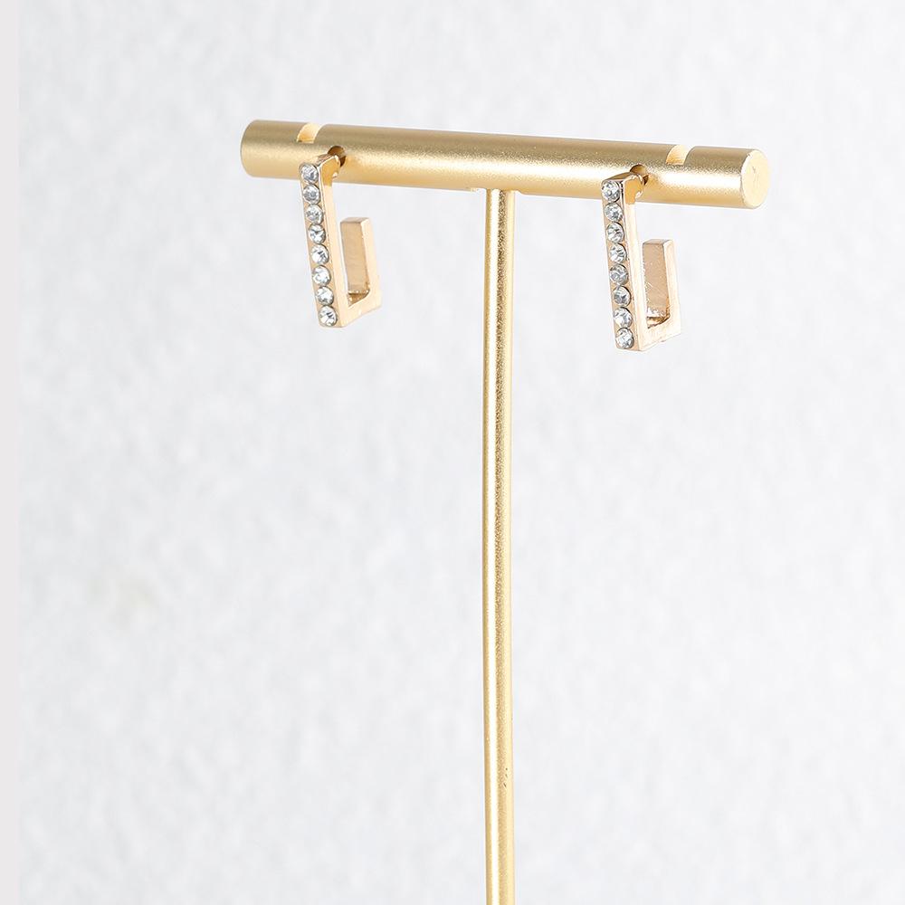 

Универсальные геометрические серьги из сплава, идеально подходящие для свадеб, дней рождения и многого другого белый