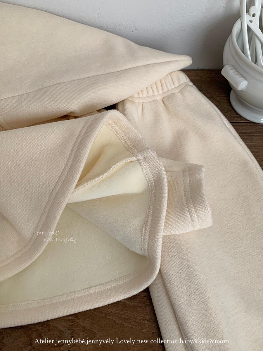 Милый набор худи с эльфийской шапкой и теплыми флисовыми штанами для девочек - Осень/Зима 2026 110 cm